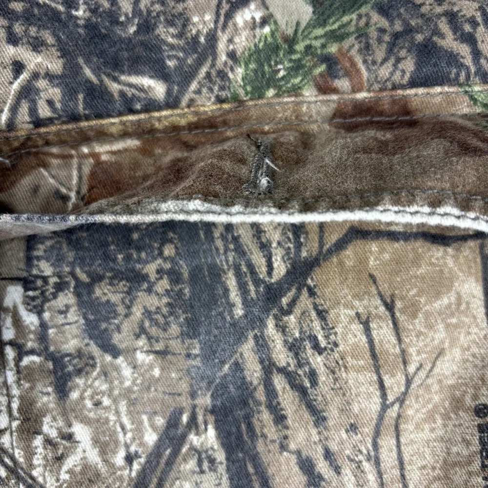 Realtree Camo Pants Mens 44x32 Cargo Outdoors Tactical Woodland Adjustable Hems‎
